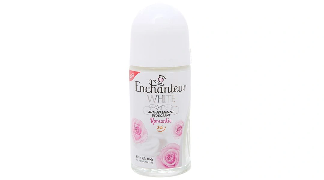 Lăn khử mùi Enchanteur White Romantic da trắng mịn màng chai 50ml - 
