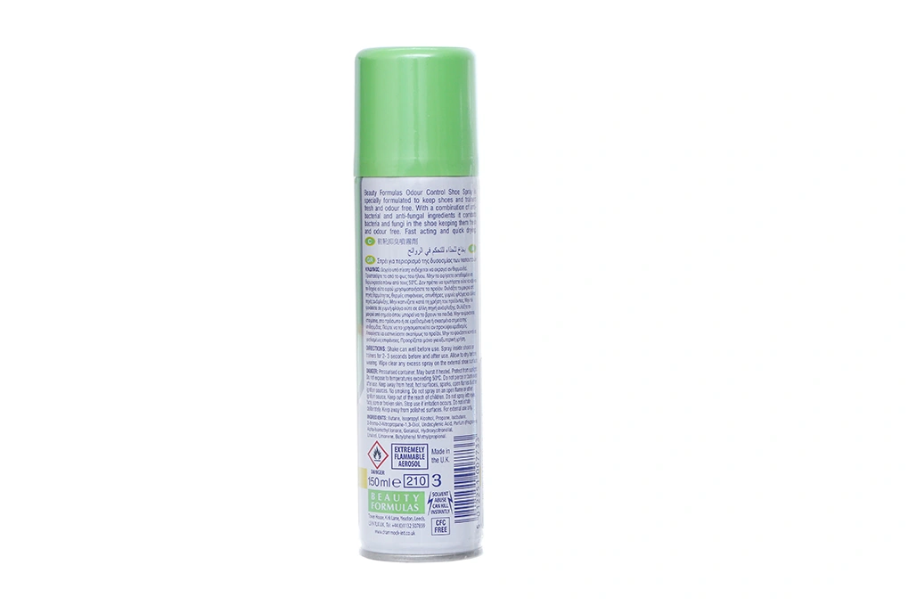 Xịt Beauty Formulas Odour Control Shoe Spray khử mùi giày chai 150ml - 2