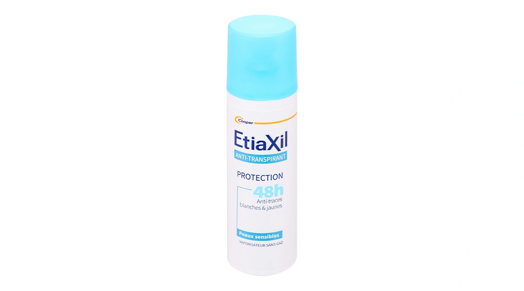 Xịt khử mùi Etiaxil Déodorant Peaux Sensibles ngăn mùi, mồ hôi 48h chai 100ml - 1