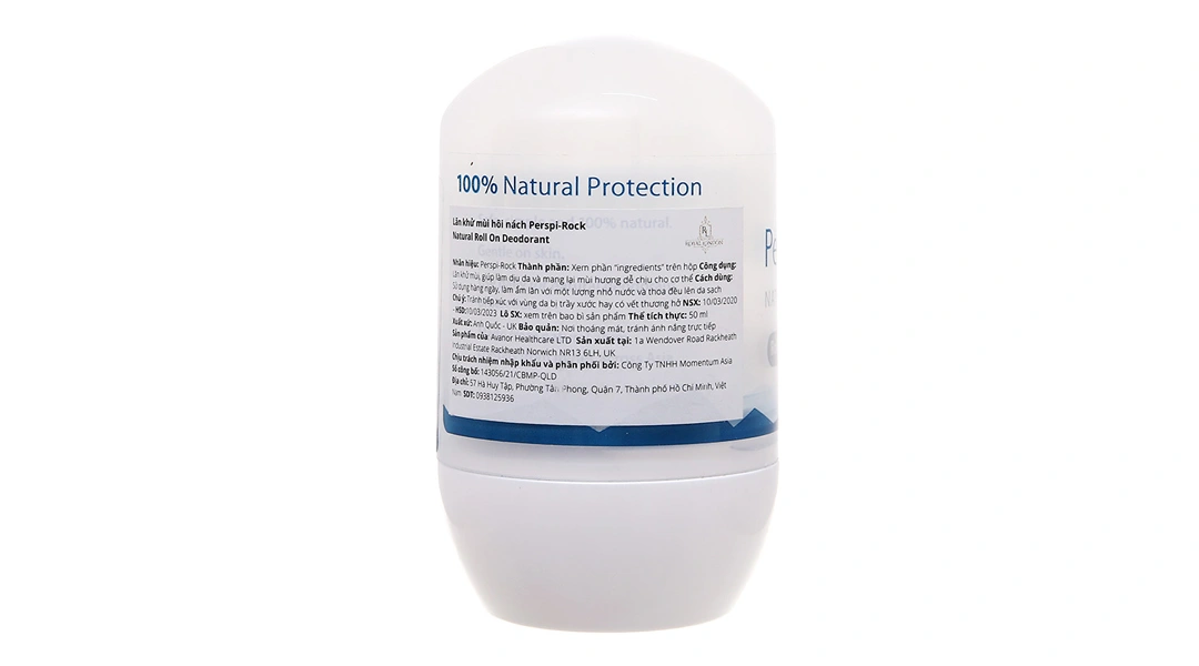 Lăn khử mùi Perspi-Rock Natural Deodorant chiết xuất lô hội chai 50 ml - 2