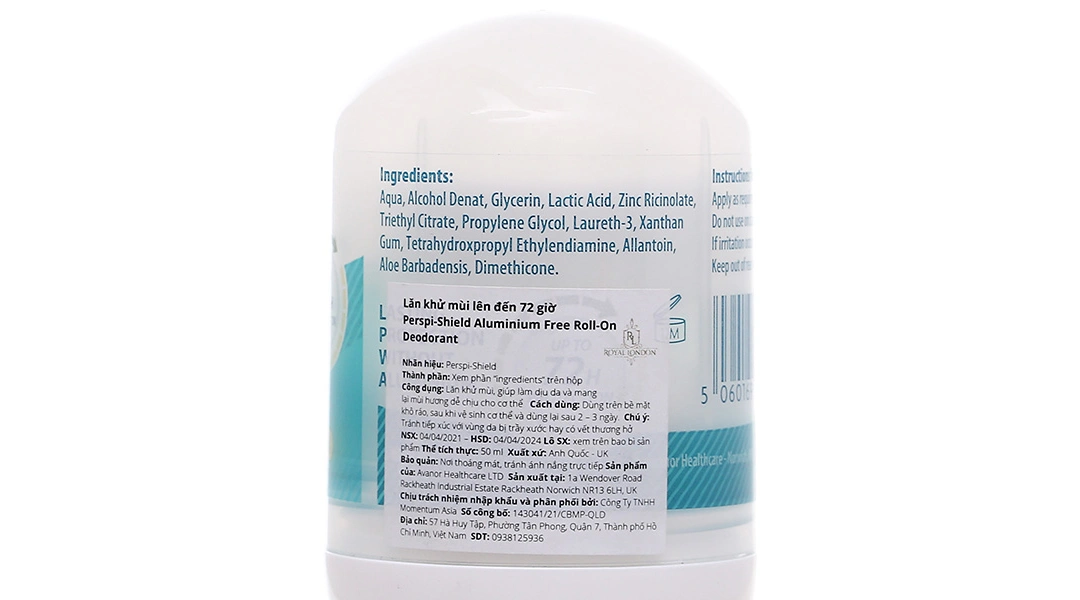 Lăn khử mùi Perspi-Shield Aluminium Free Deodorant 72 giờ chai 50ml - 1
