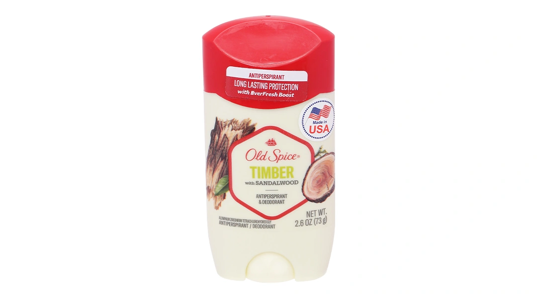 Sáp khử mùi Old Spice Timber ngăn mùi cơ thể, giảm tiết mồ hôi chai 73g - 