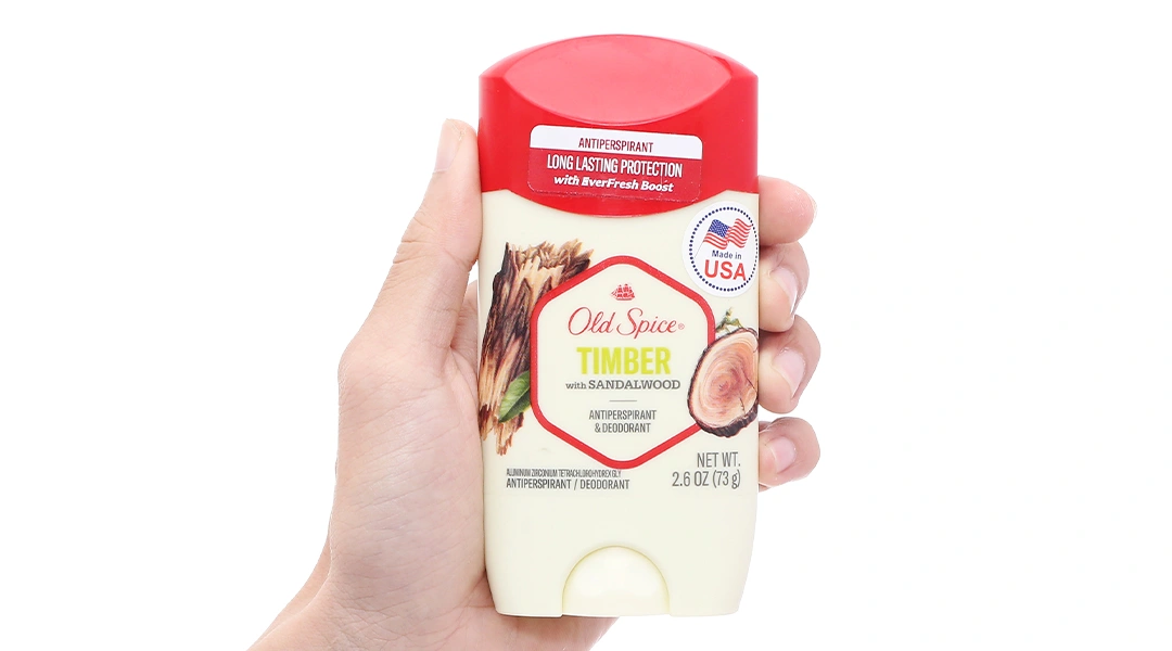 Sáp khử mùi Old Spice Timber ngăn mùi cơ thể, giảm tiết mồ hôi chai 73g - 3