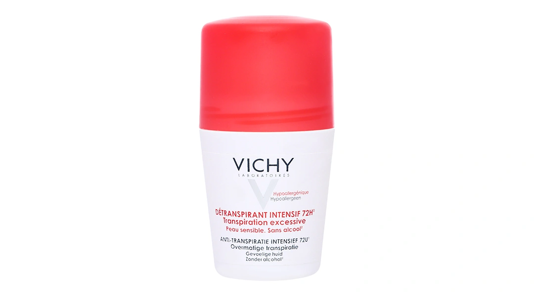 Lăn khử mùi Vichy ngăn mồ hôi, giúp khô thoáng suốt 72h chai 50ml - 