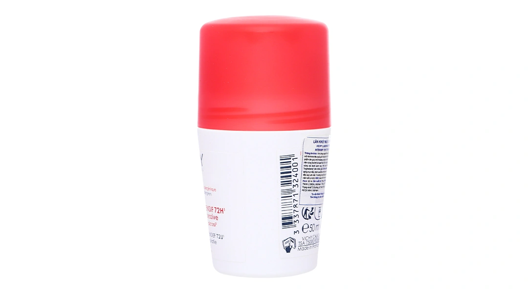 Lăn khử mùi Vichy ngăn mồ hôi, giúp khô thoáng suốt 72h chai 50ml - 2
