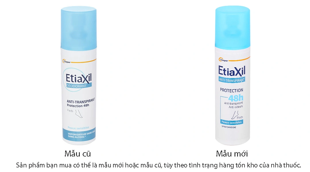 Xịt khử mùi Etiaxil Déodorant Anti-Transpirant 48h khử mùi hôi chân chai 100ml - 