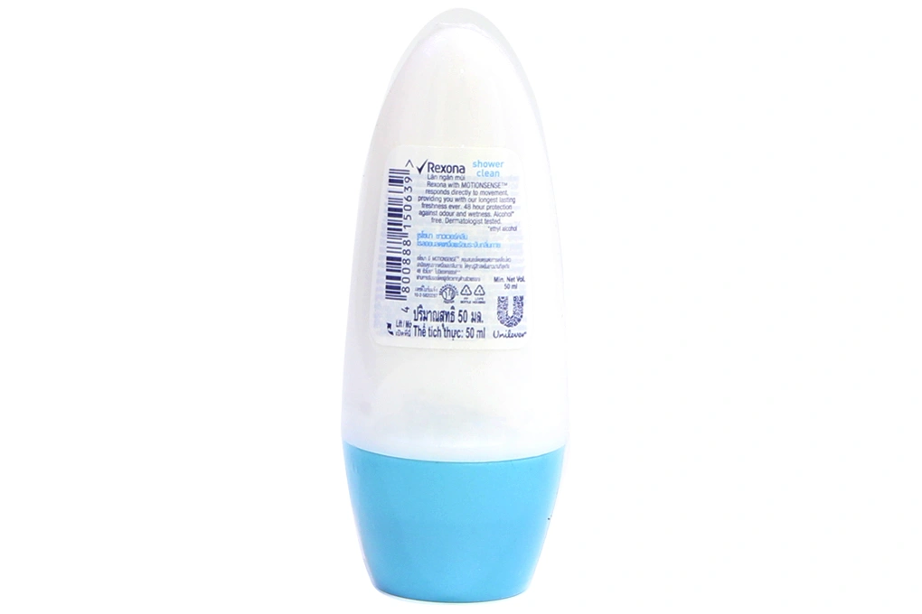Lăn khử mùi Rexona Shower Clean ngăn mùi hiệu quả suốt 48h chai 50ml - 1