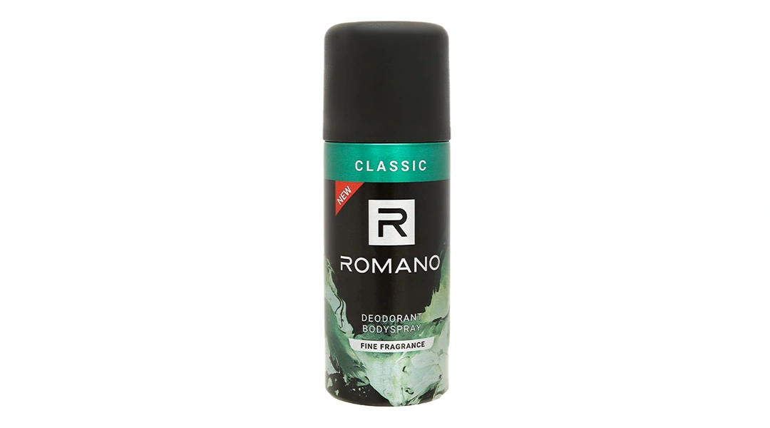 Xịt khử mùi Romano Classic ngăn mùi, kháng khuẩn chai 150ml - 