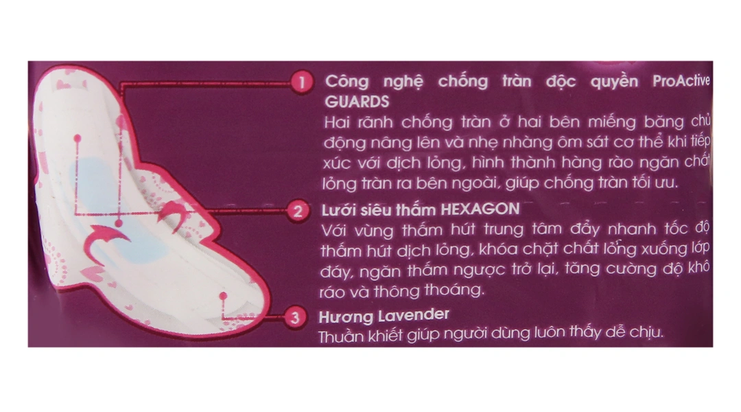 Băng vệ sinh Kotex Pro siêu mỏng cánh, lưới siêu thấm gói 8 miếng - 5