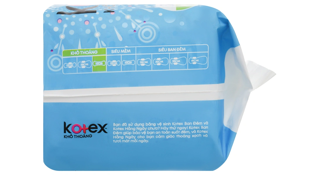 Băng vệ sinh Kotex mặt lưới khô thoáng gói 8 miếng - 2