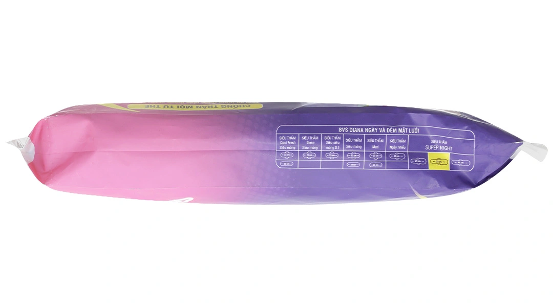 Băng vệ sinh ban đêm Diana mặt lưới siêu thấm, có cánh 35cm gói 3 miếng - 5