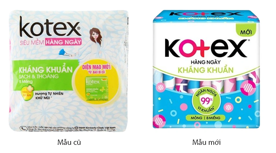 Băng vệ sinh hàng ngày Kotex kháng khuẩn gói 8 miếng - 