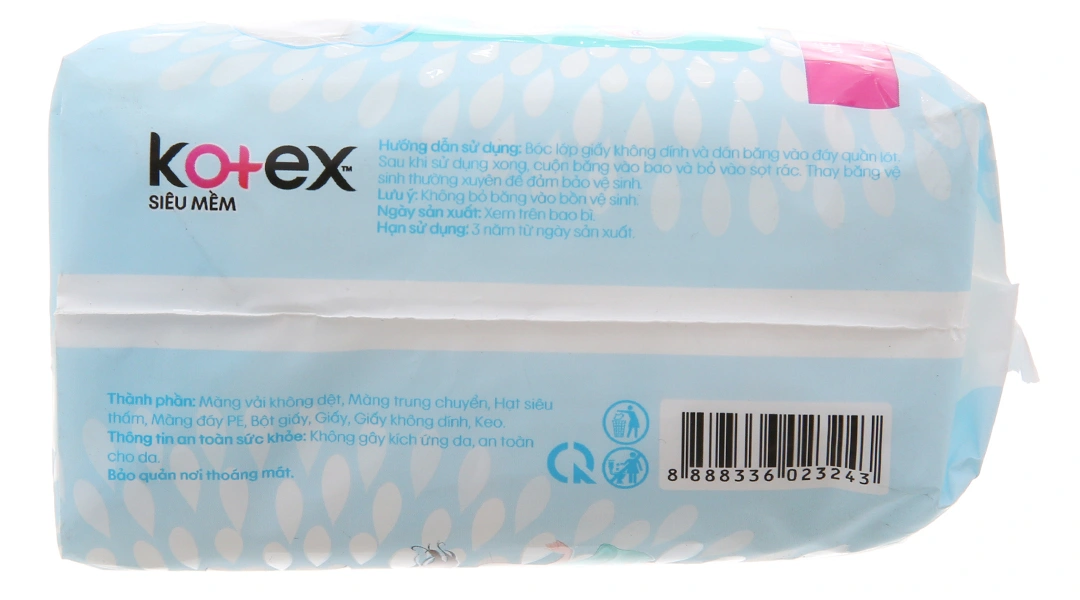 Băng vệ sinh Kotex siêu mỏng có cánh gói 8 miếng - 2