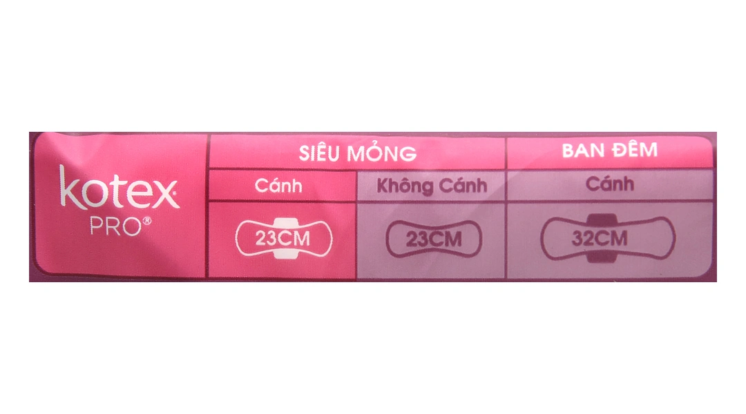 Băng vệ sinh Kotex pro lưới siêu thấm, siêu mỏng cánh gói 20 miếng - 4