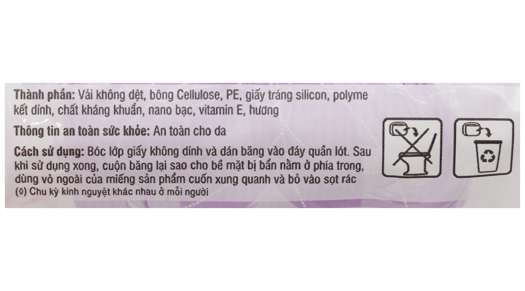 Băng vệ sinh hàng ngày Diana Sensi kháng khuẩn gói 8 miếng - 6