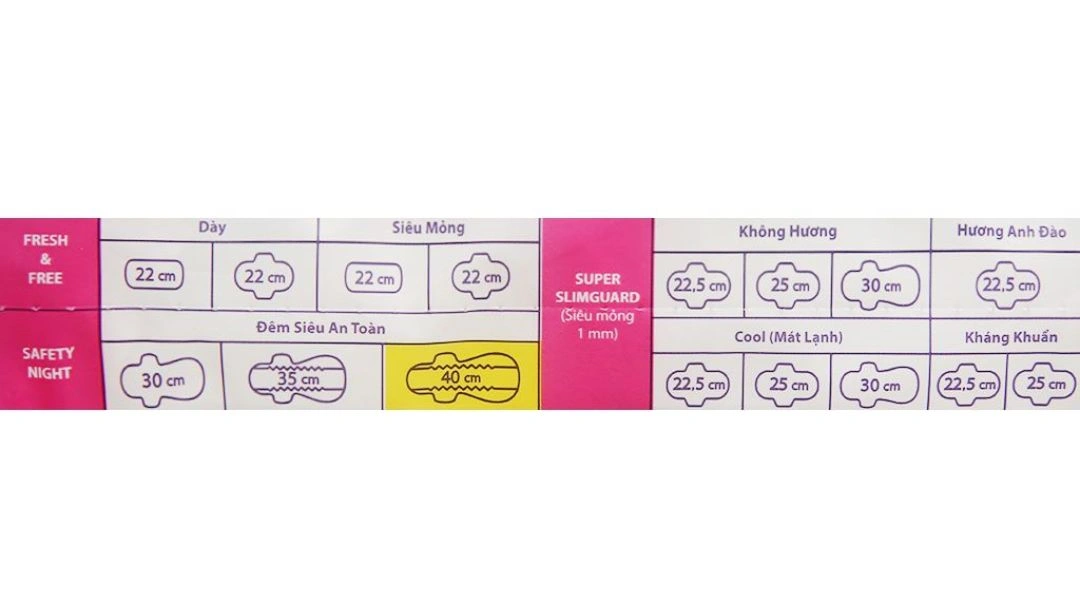 Băng vệ sinh ban đêm Laurier Safety Night 40cm gói 4 miếng - 5
