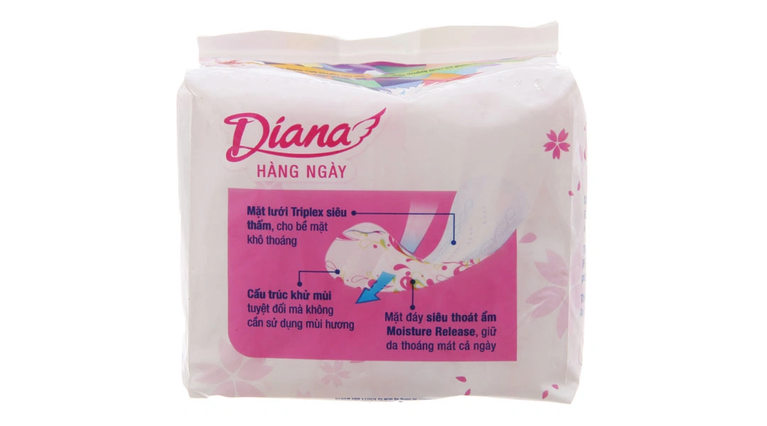 Băng vệ sinh hàng ngày Diana mặt lưới siêu thấm gói 20 miếng - 1