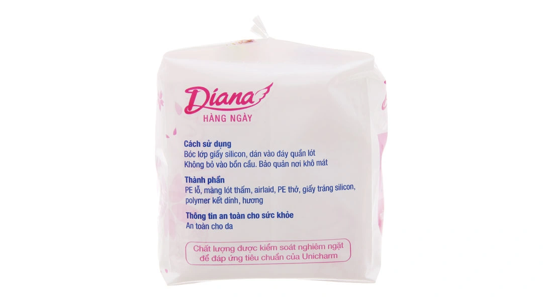 Băng vệ sinh hàng ngày Diana mặt lưới siêu thấm gói 20 miếng - 2
