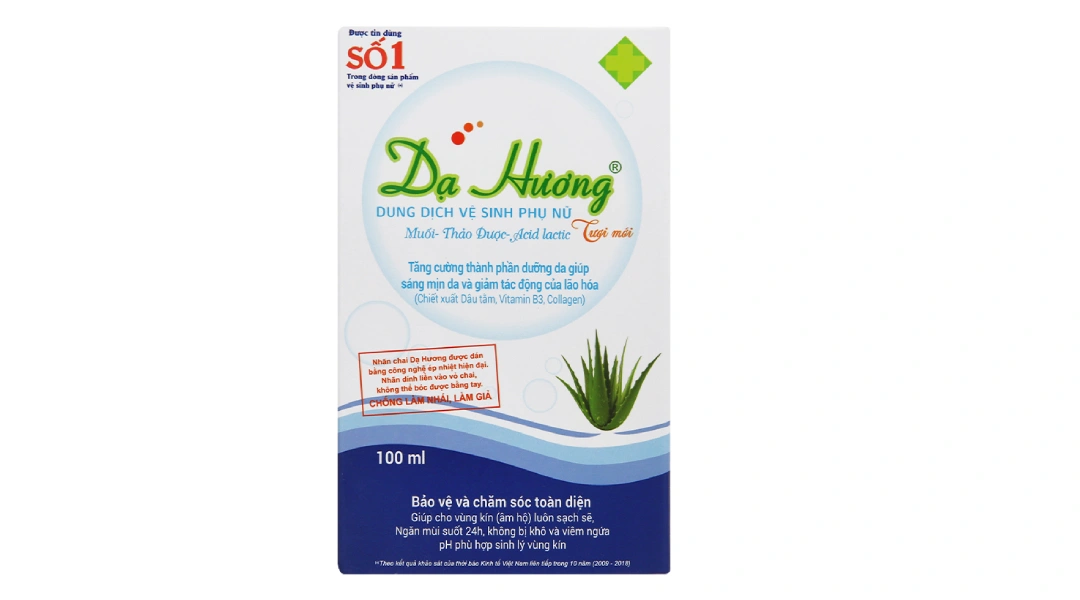 Dung dịch vệ sinh phụ nữ Dạ Hương muối, thảo dược khử mùi chai 100ml - 1