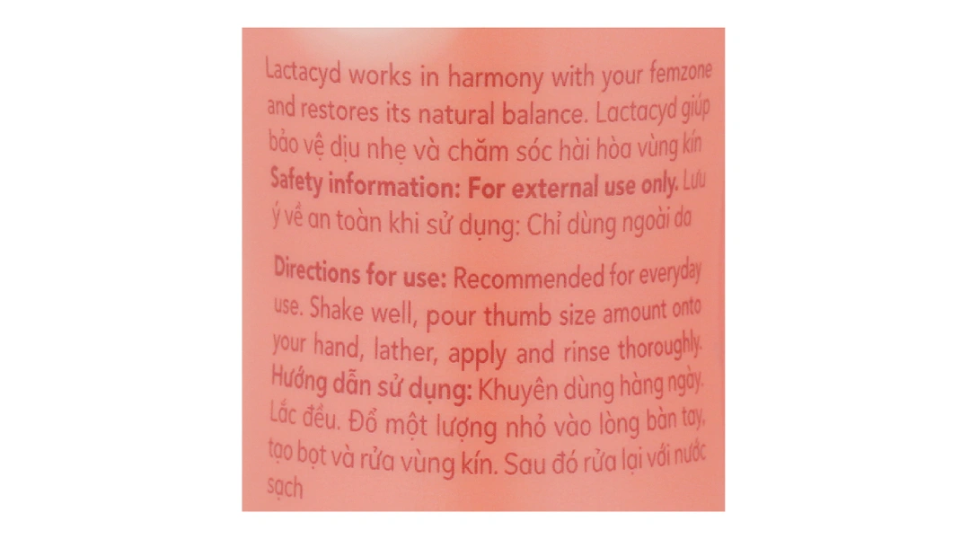 Dung dịch vệ sinh phụ nữ Lactacyd Pro Sensitive cho da nhạy cảm chai 250ml - 2