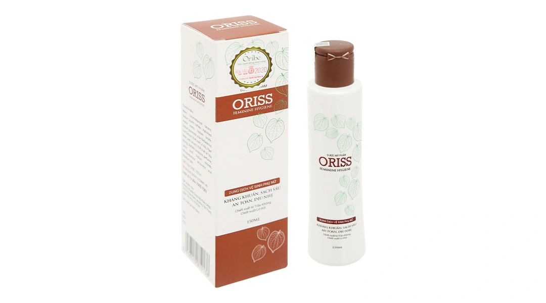 Dung dịch vệ sinh phụ nữ Oriss Feminine Hygiene kháng khuẩn, sạch sâu chai 150ml - 