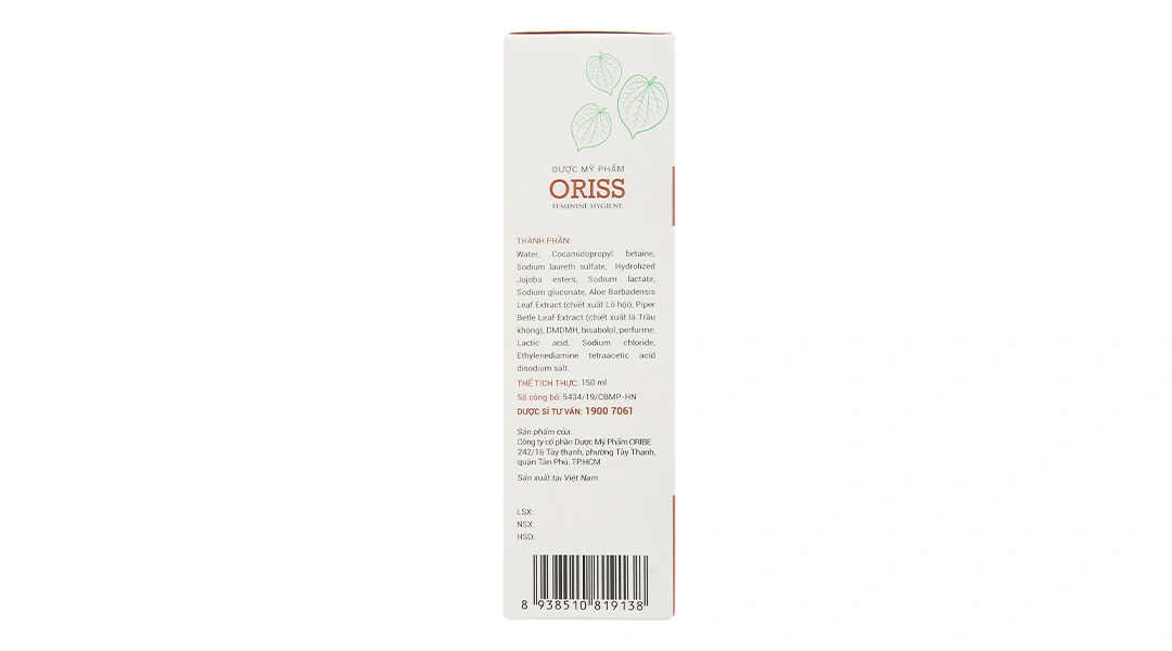 Dung dịch vệ sinh phụ nữ Oriss Feminine Hygiene kháng khuẩn, sạch sâu chai 150ml - 2