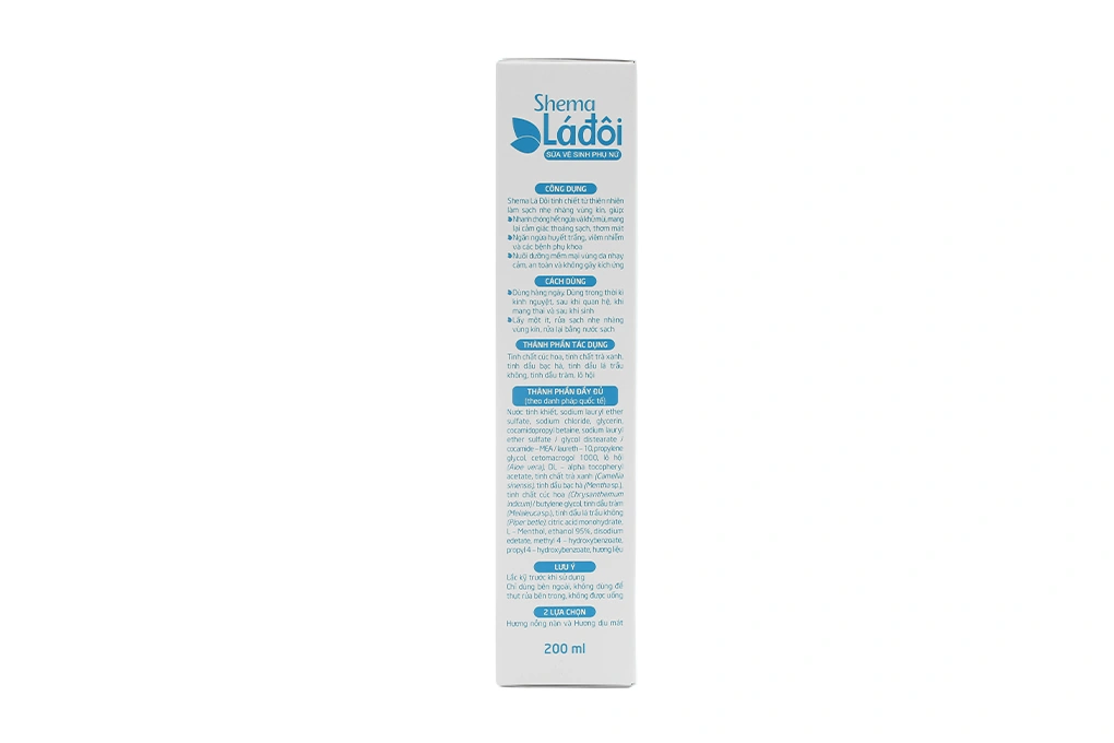 Dung dịch vệ sinh phụ nữ Shema Lá đôi hương dịu mát chai 200ml - 6