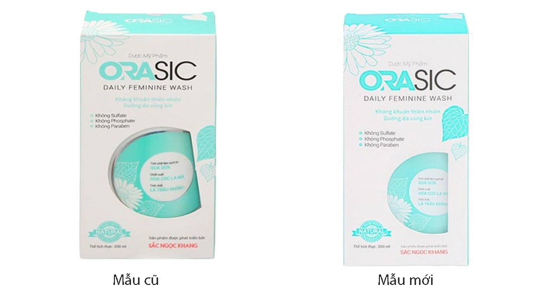 Dung dịch vệ sinh phụ nữ Orasic dịu nhẹ, khử mùi hôi - 