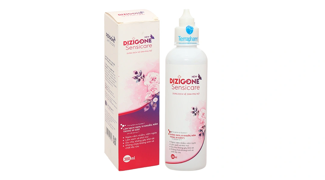 Dung dịch vệ sinh phụ nữ Dizigone Sensicare khử mùi, hết ngứa - 