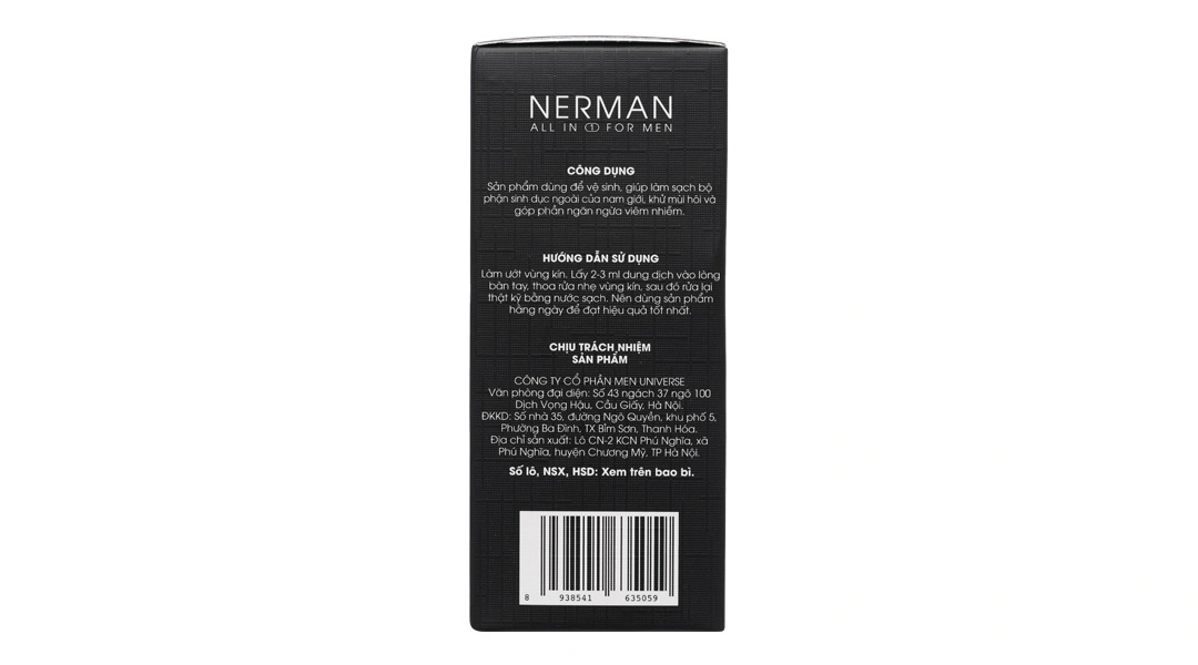 Dung dịch vệ sinh nam Nerman Elegant Men hương nước hoa cao cấp chai 100ml - 14