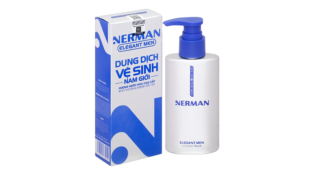 Dung dịch vệ sinh nam Nerman Elegant Men hương nước hoa cao cấp chai 100ml - 1