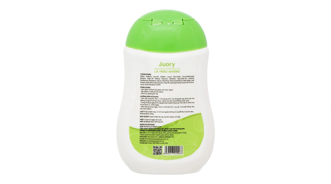 Dung dịch vệ sinh phụ nữ Lucky Star Juory Lá Trầu Không khử mùi chai 180ml - 7