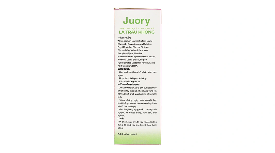 Dung dịch vệ sinh phụ nữ Lucky Star Juory Lá Trầu Không khử mùi chai 180ml - 3