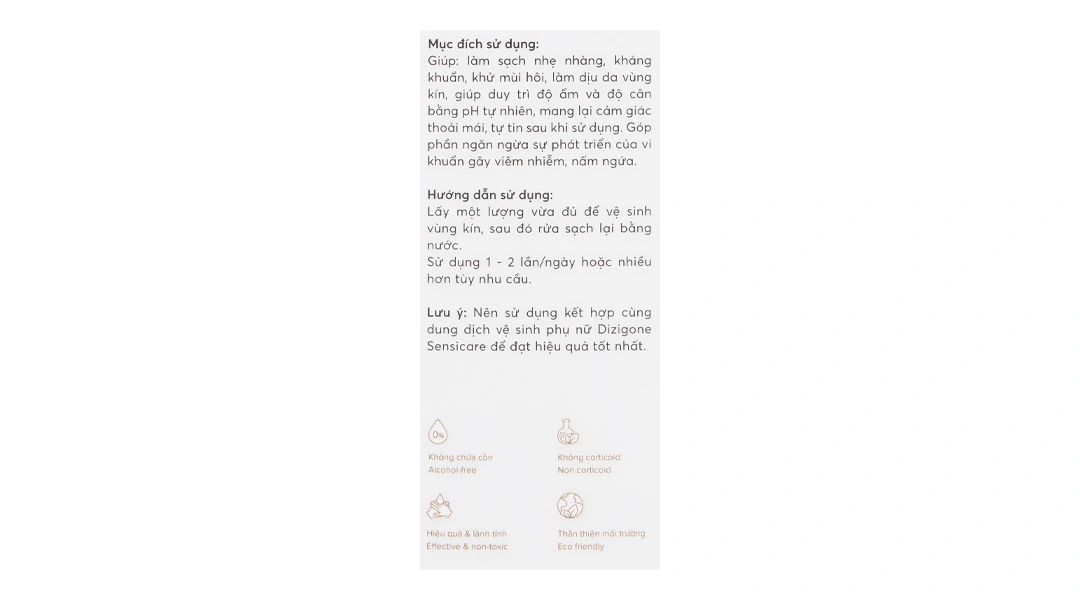 Gel vệ sinh phụ nữ Dizigone SensiDaily làm sạch dịu nhẹ chai 150ml - 3