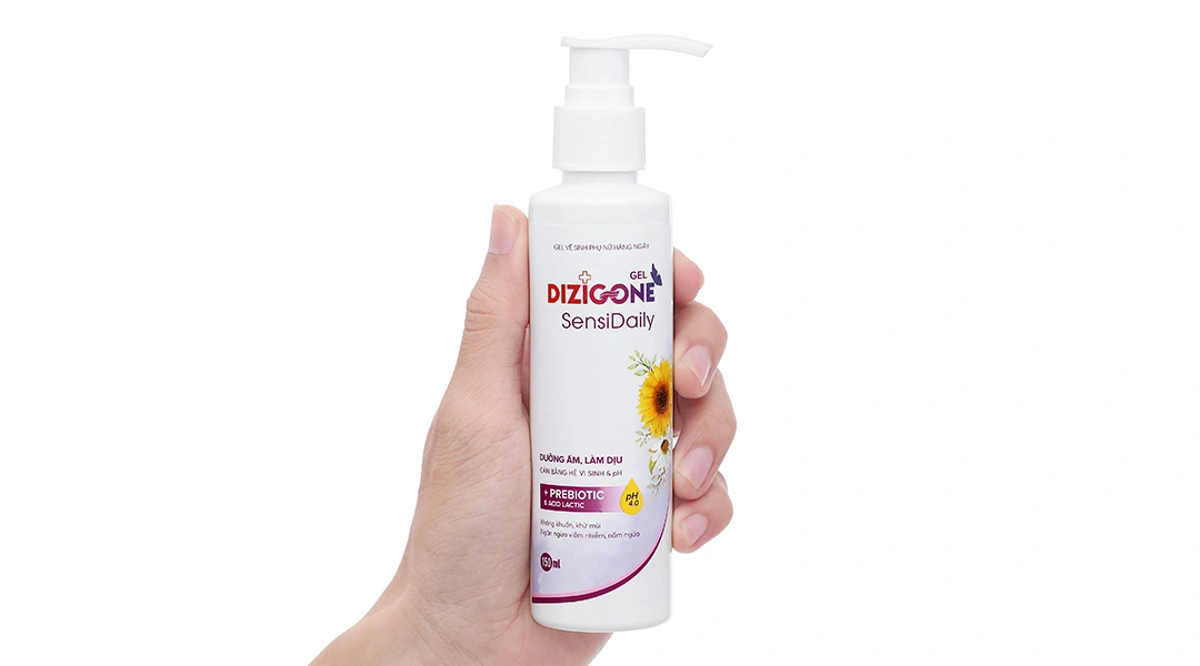 Gel vệ sinh phụ nữ Dizigone SensiDaily làm sạch dịu nhẹ chai 150ml - 6