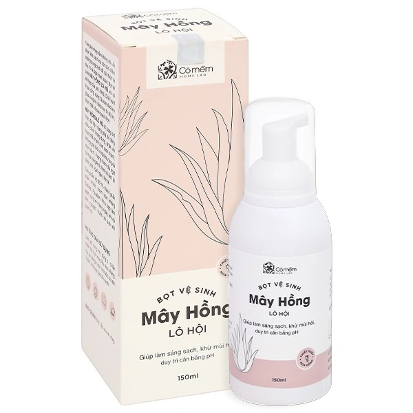 Bọt vệ sinh phụ nữ Mây Hồng Lô Hội giúp khử mùi, kháng khuẩn