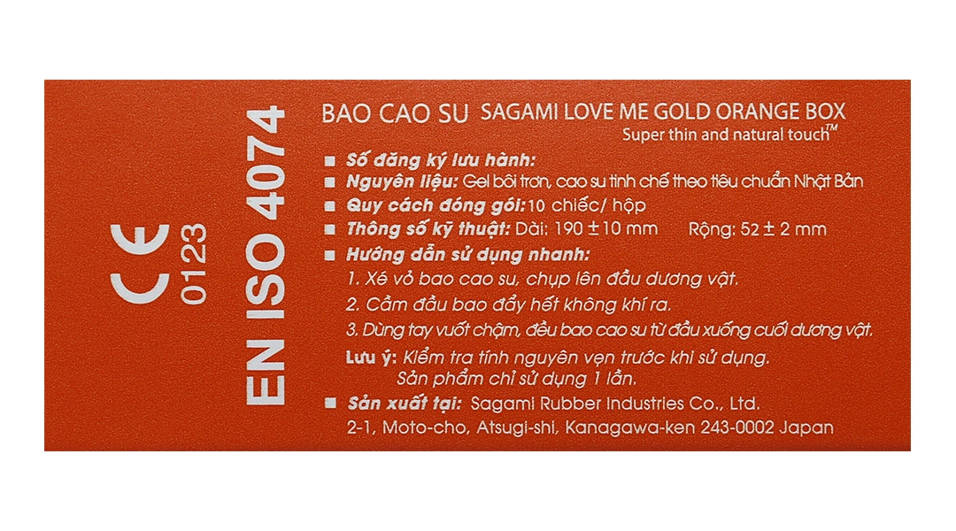 Bao cao su Sagami Xtreme siêu mỏng 52mm hộp 10 cái - 4