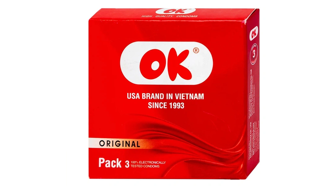 Bao cao su OK Original 49mm hộp 3 cái - 