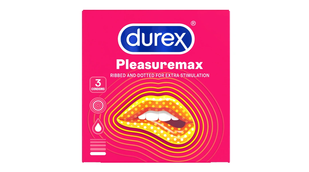 Bao cao su Durex Pleasuremax có chấm nổi 56mm hộp 3 cái - 2