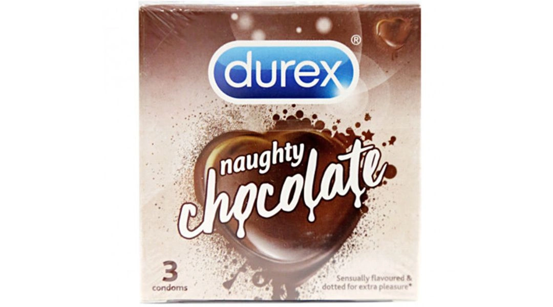 Bao cao su Durex Naughty hương Socola 52mm hộp 3 cái - 