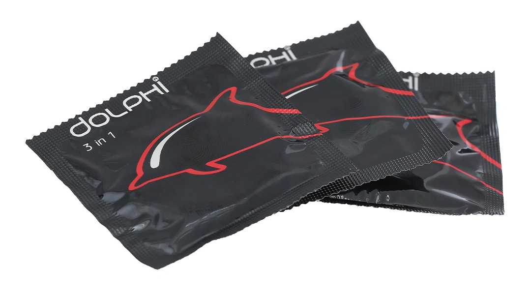 Bao cao su Dolphi 3 in 1 vân gai 52mm hộp 3 cái - 3