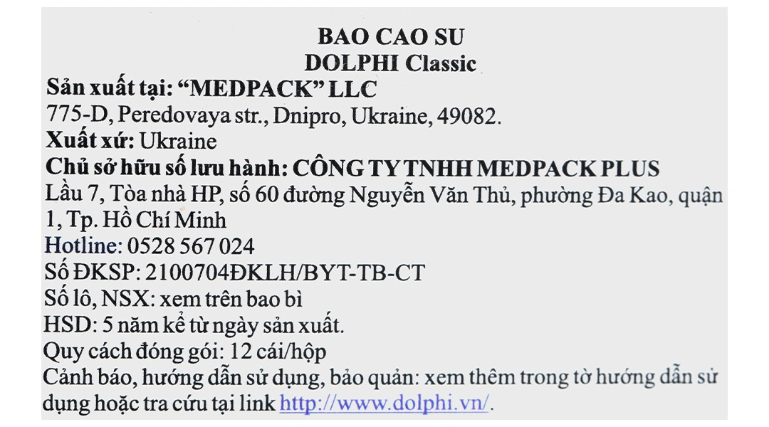 Bao cao su Dolphi classic vừa khít, thoải mái 52mm hộp 3 cái - 6