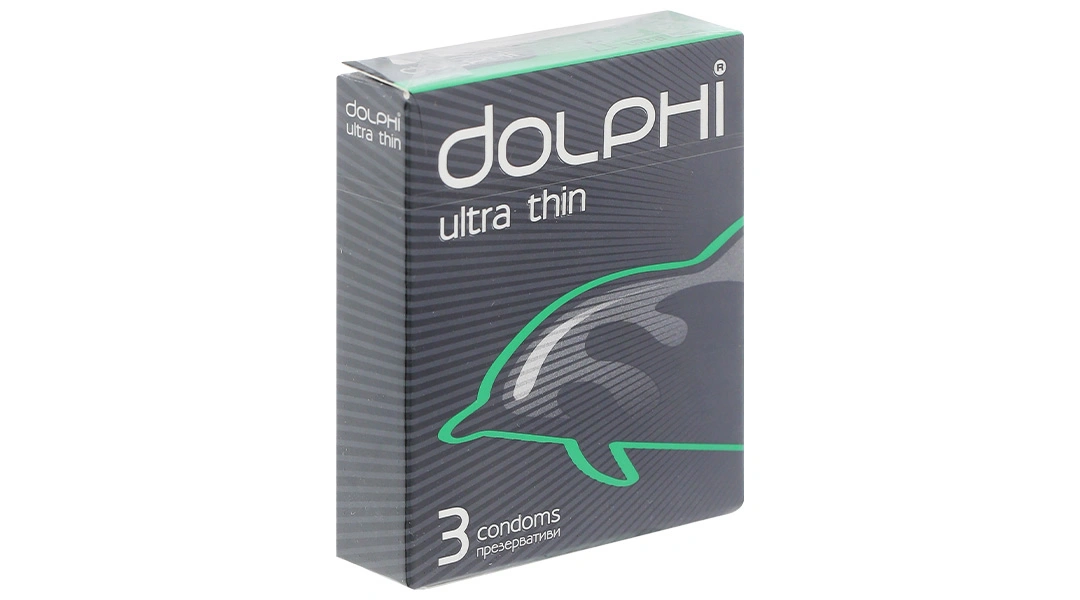 Bao cao su Dolphi ultra thin siêu mỏng 52mm hộp 3 cái - 