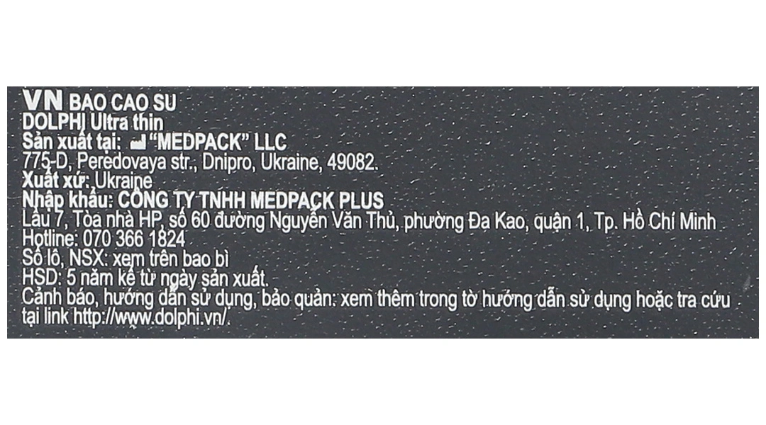 Bao cao su Dolphi ultra thin siêu mỏng 52mm hộp 3 cái - 2