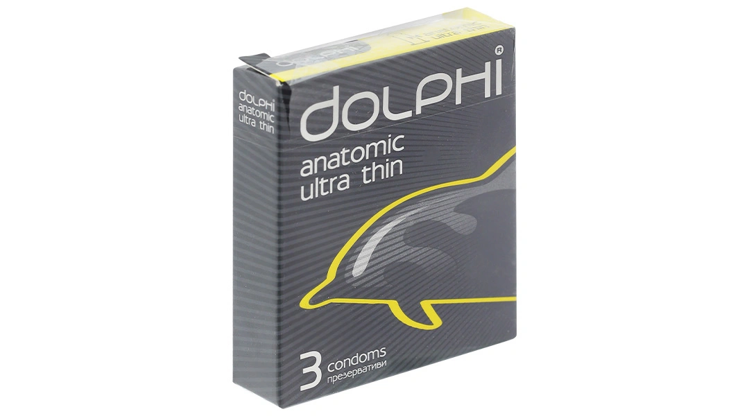 Bao cao su Dolphi Anatomic siêu mỏng, ôm sát 52mm hộp 3 cái - 