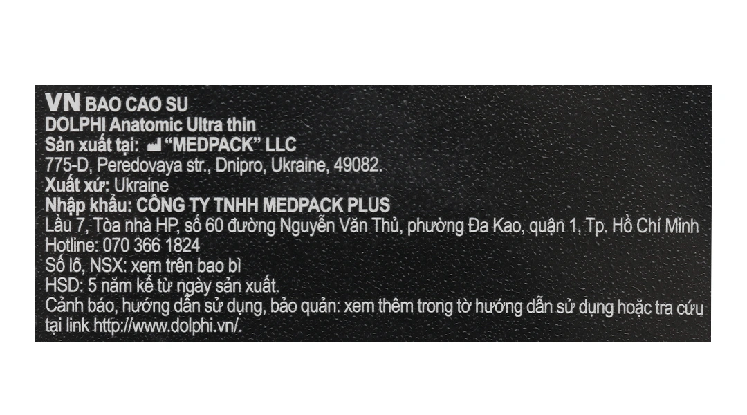 Bao cao su Dolphi Anatomic siêu mỏng, ôm sát 52mm hộp 3 cái - 6