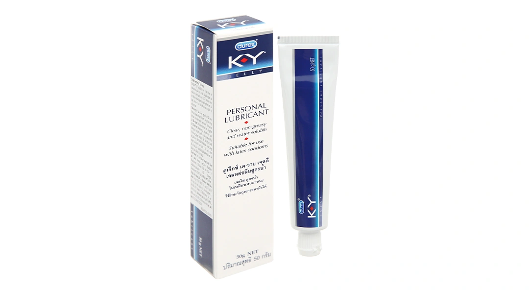 Gel bôi trơn Durex K-Y Jelly tăng cường độ trơn, độ ẩm âm đạo tuýp 50g - 