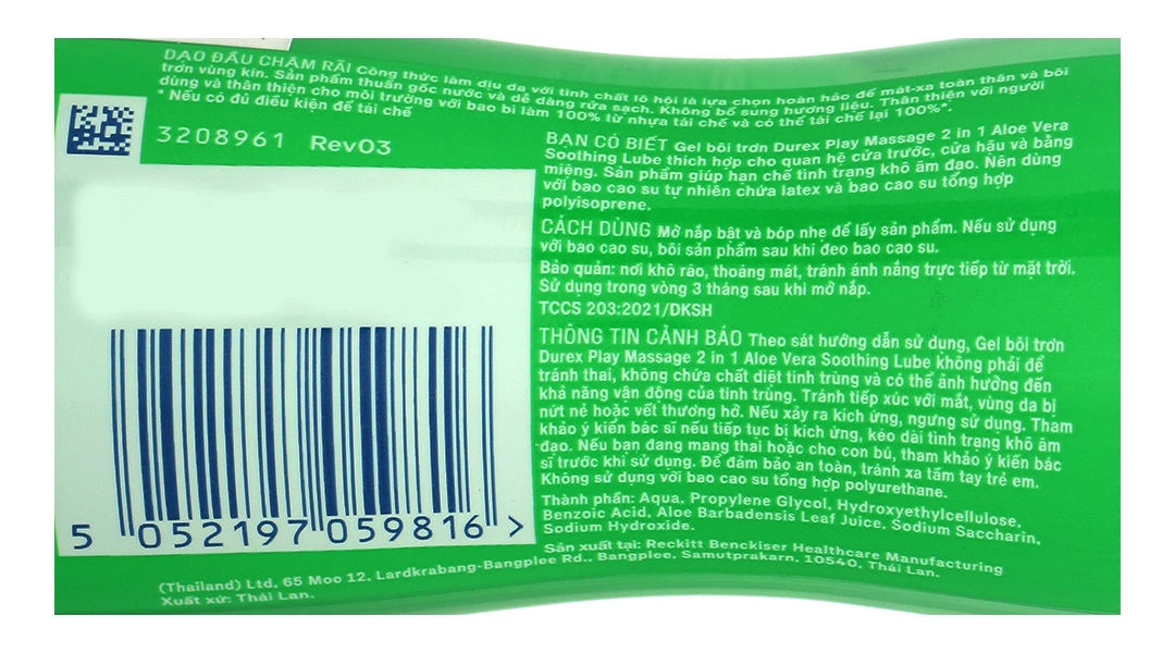 Gel bôi trơn Durex Play Massage 2 in 1 Aloe Vera Soothing Lube dịu da chai 200ml - 4