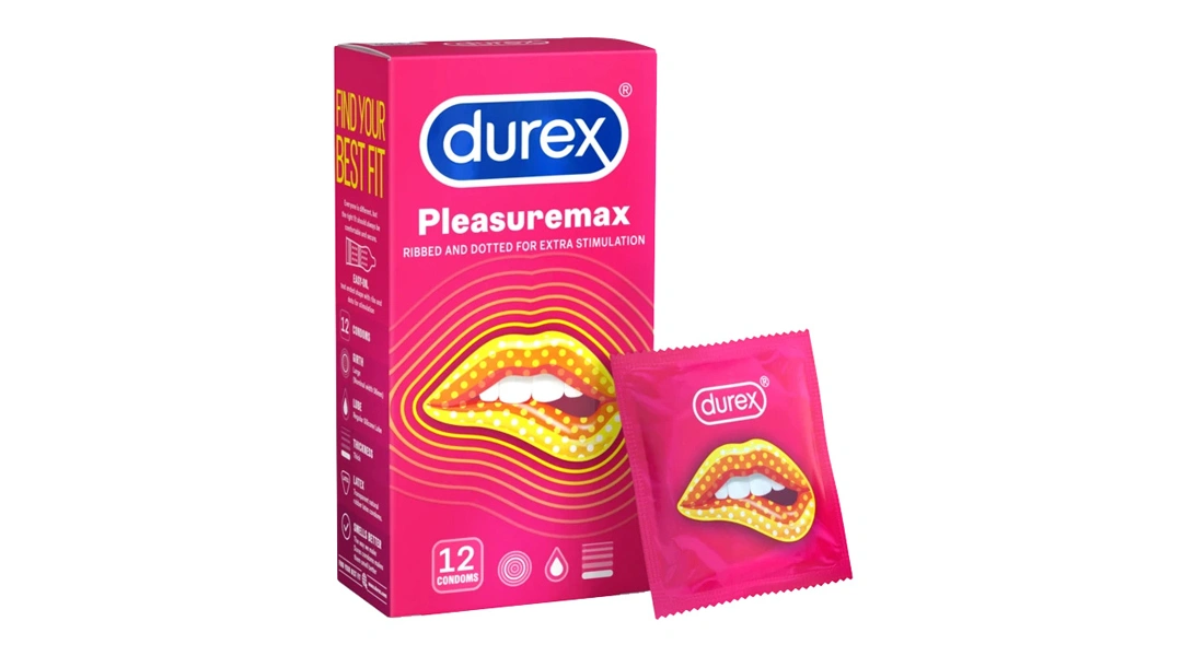 Bao cao su Durex Pleasuremax có chấm nổi 56mm hộp 3 cái - 4