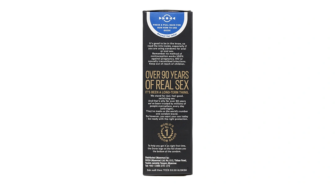 Bao cao su Durex Kingtex ôm sát, vừa vặn 49mm hộp 12 cái - 3
